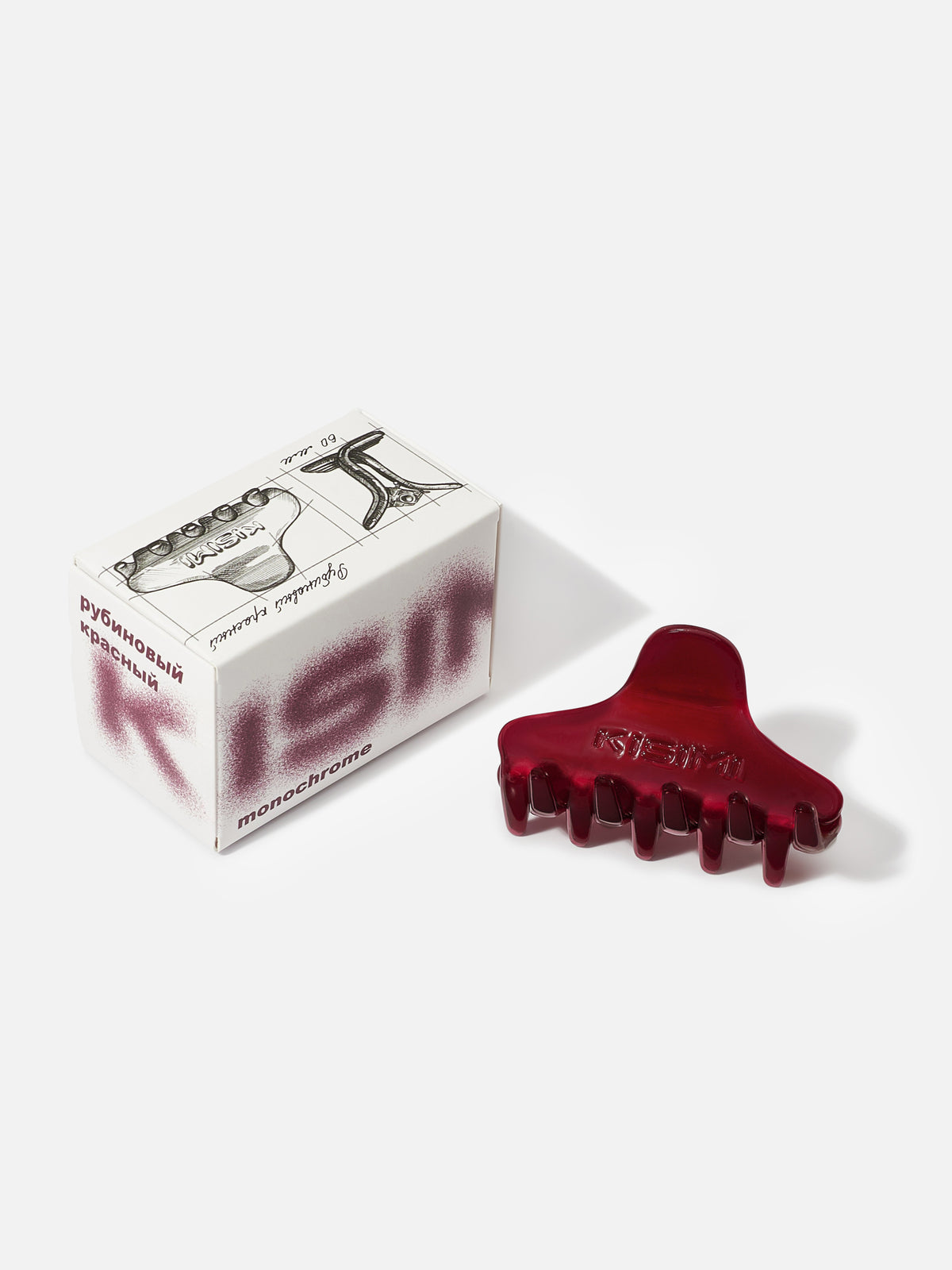 Monochrome claw clip "S"
