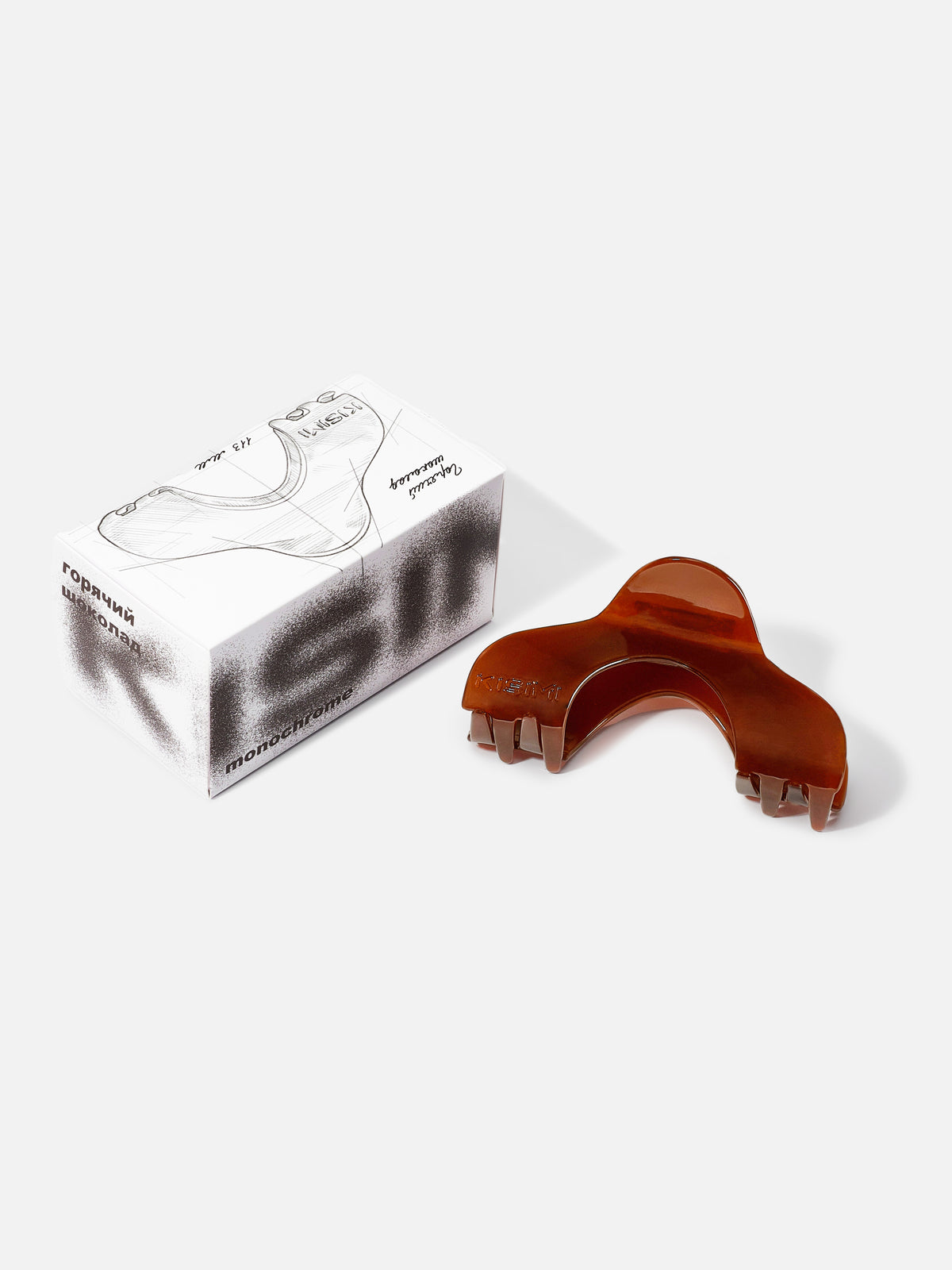 Monochrome claw clip "L"